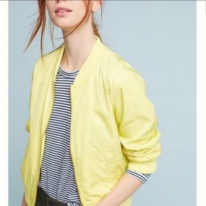 ⭐️HP⭐️ Anthro Yellow HeiHei Yellow Bomber Jacket